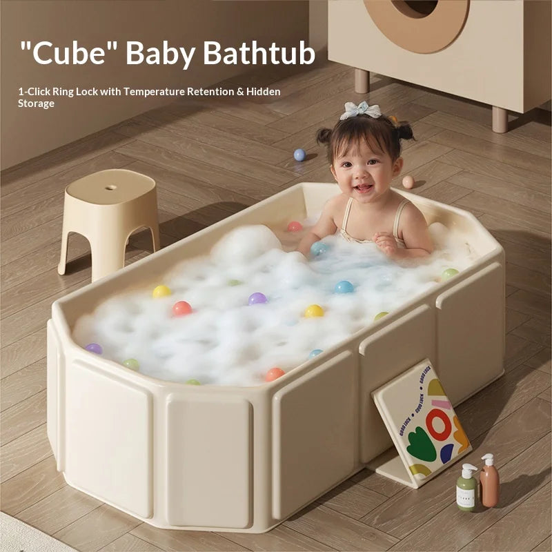 Bañera Grande Plegable para Bebé | Mantiene el Calor | 0-5 Años