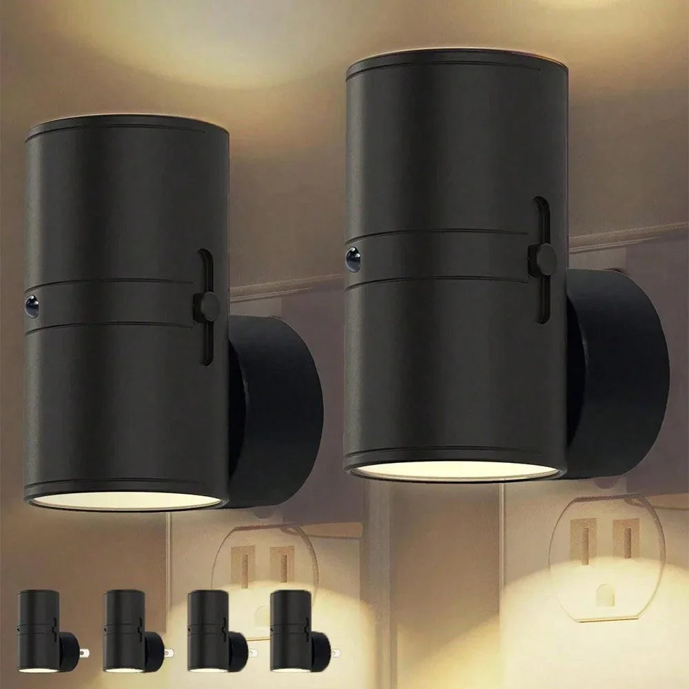 1/2/4 PCS LED Night Light with Dusk To Dawn Sensor Plug-in Wall Mounted Night Light Suitable for Bedrooms Corridors Stairs