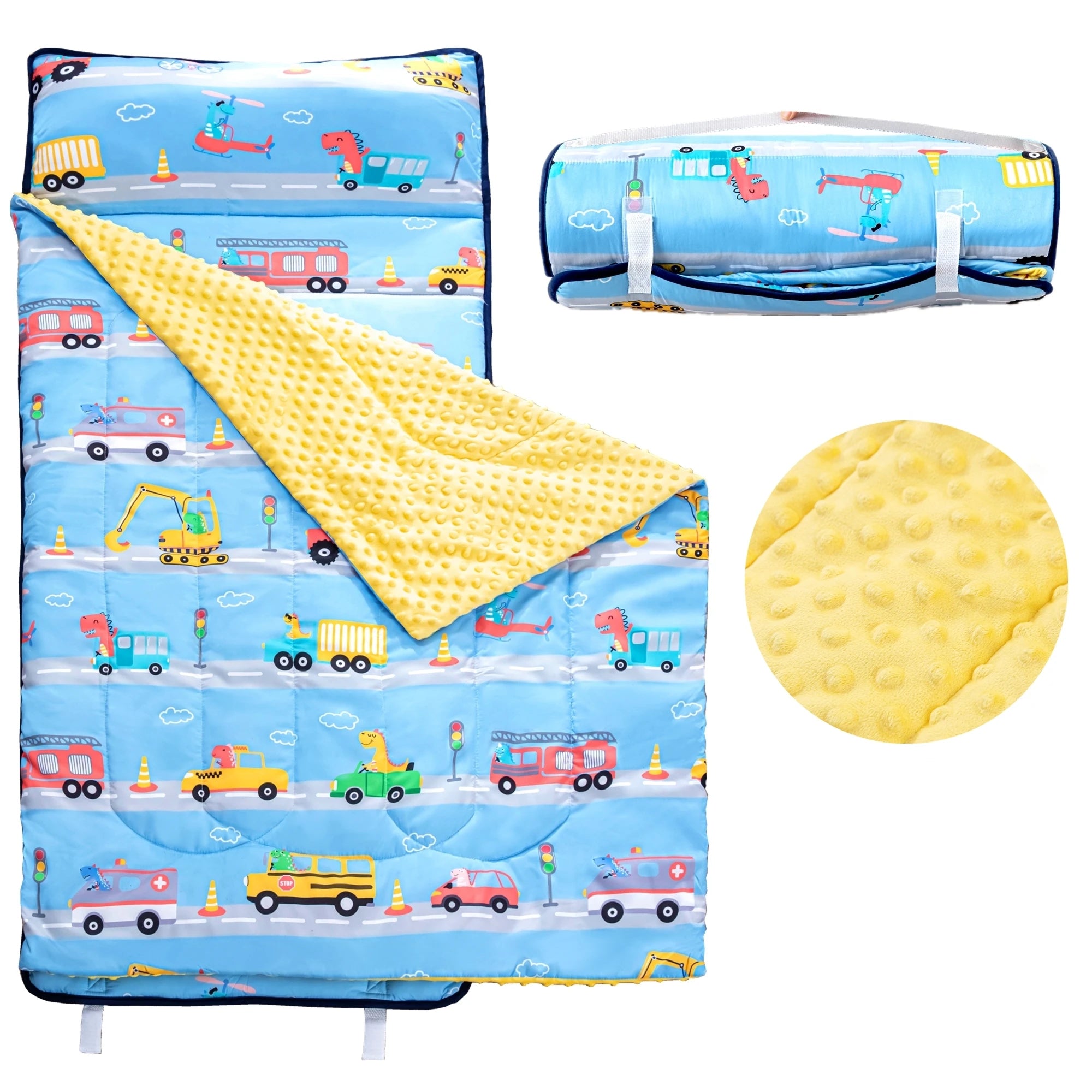 Estera para Siesta Infantil con Almohada y Manta | Guardería y Viaje