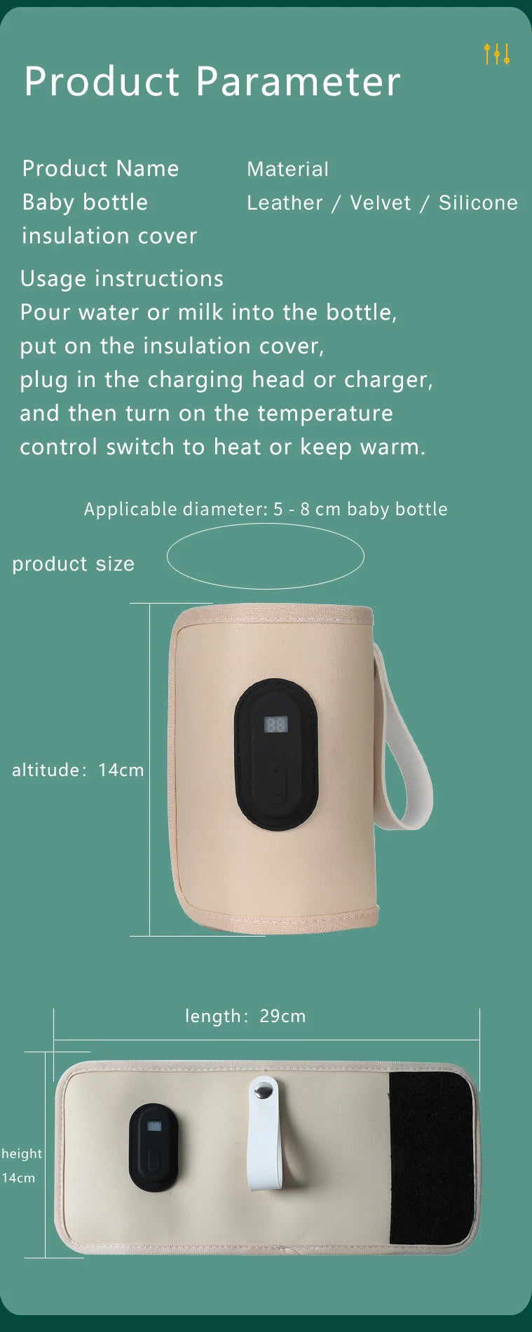 Instant Portable Bottle Warmer | USB | No Waiting | Happy Baby
