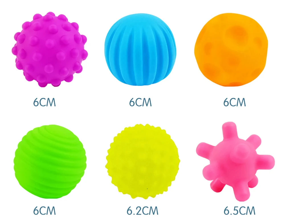 Sensory Ball Set for Babies | Tactile Stimulation 6 pcs