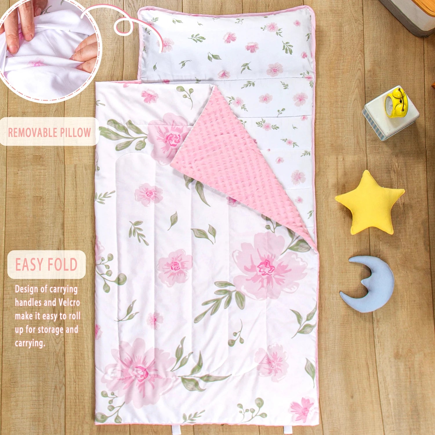 Estera para Siesta Infantil con Almohada y Manta | Guardería y Viaje