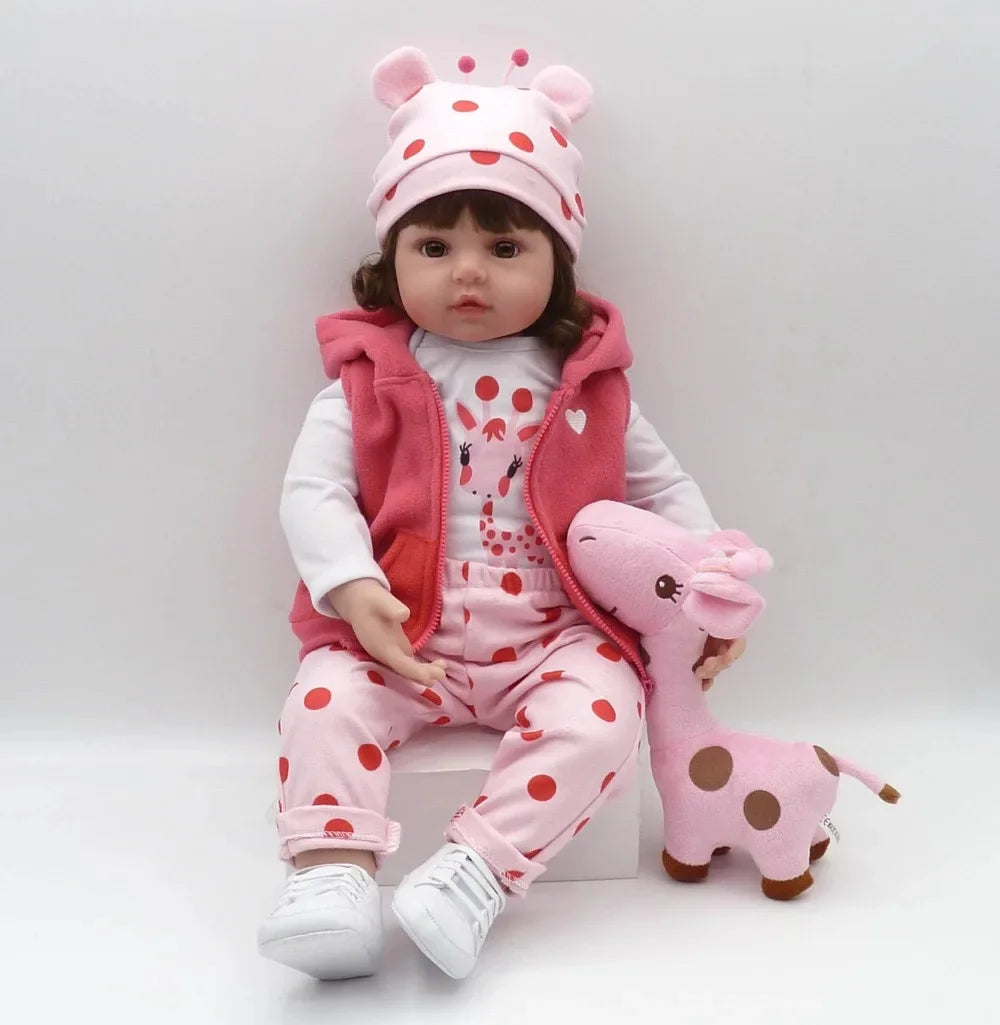 Muñeca Reborn 47cm de Silicona Suave | Bebé Realista para Niñas