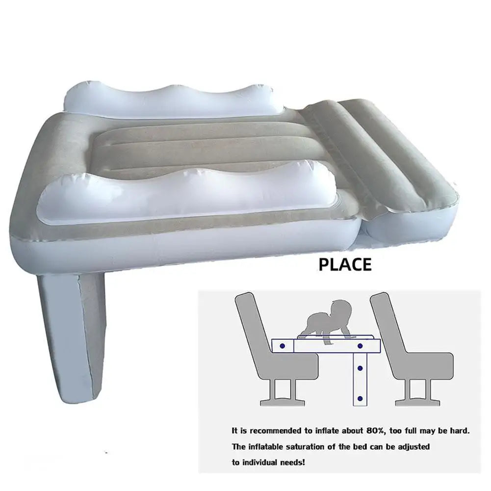Colchón Inflable para Coche Niños | Asiento Trasero | Portátil y Grueso | Madrid