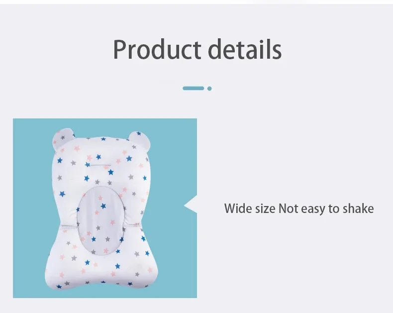 Baby Bath Cushion | Foldable and Safe Floating Seat | Newborns