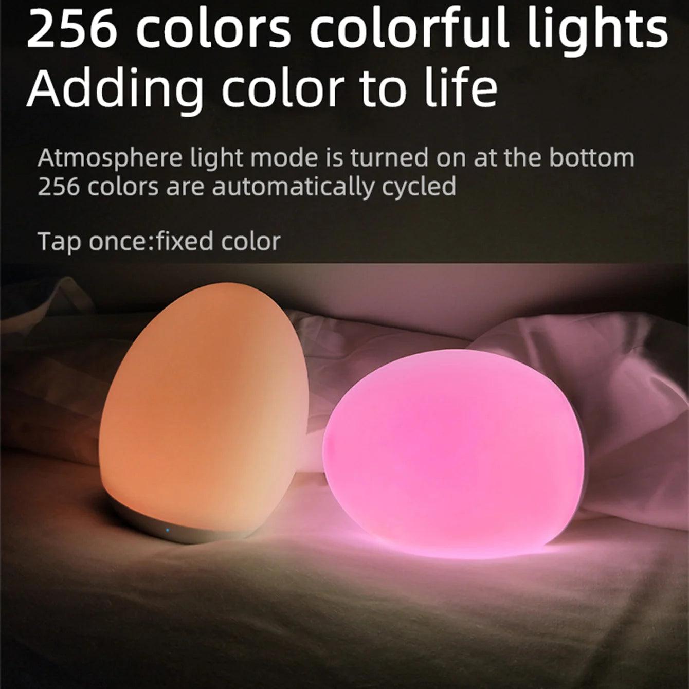 RGB LED Egg Lamp | Nursing & Outdoor Light | USB Rechargeable | Pat-Control & Eye Protection | Madrid 2026