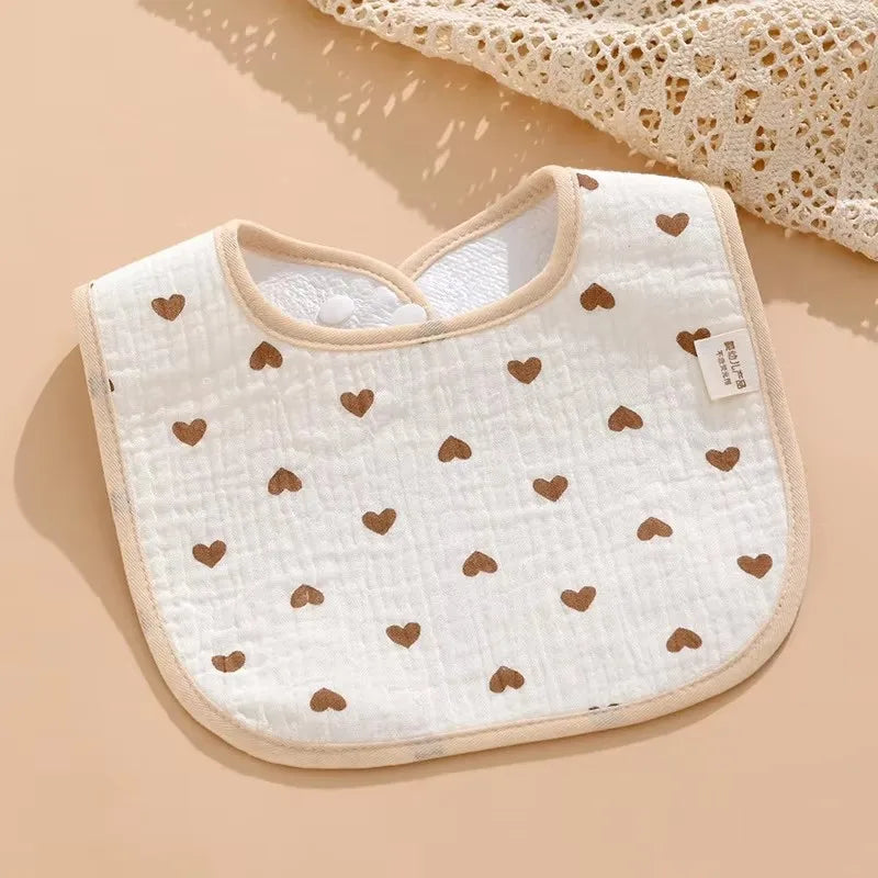 Waterproof Baby Bibs | Pack of 7 | Anti-Spit Cotton