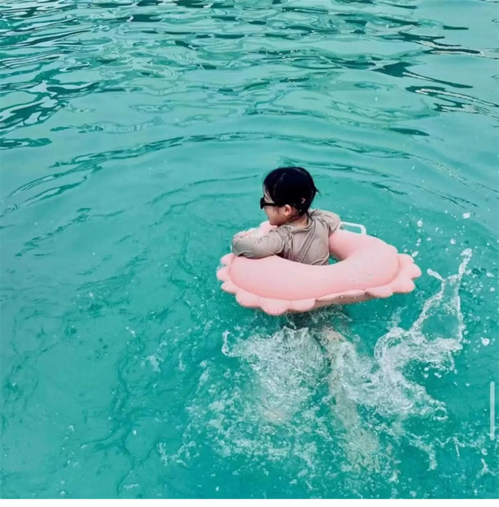 Flotador Inflable para Bebé con Sombrilla | Anillo de Piscina Seguro | 3-36 Meses