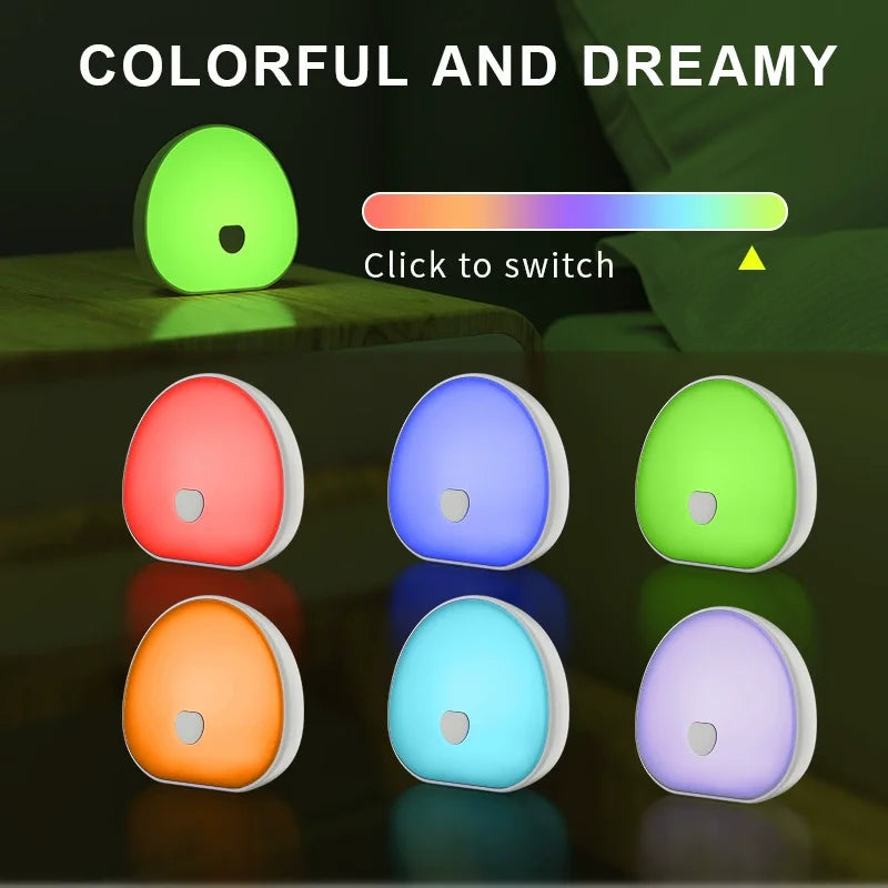 RGB White Noise Machine for Baby | 20 Sounds | Rechargeable Touch LED Night Light