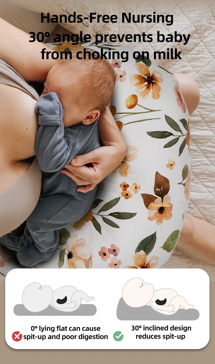 Almohada de Lactancia Multifuncional | Cojín en U para Mamá y Bebé | Apoyo Total