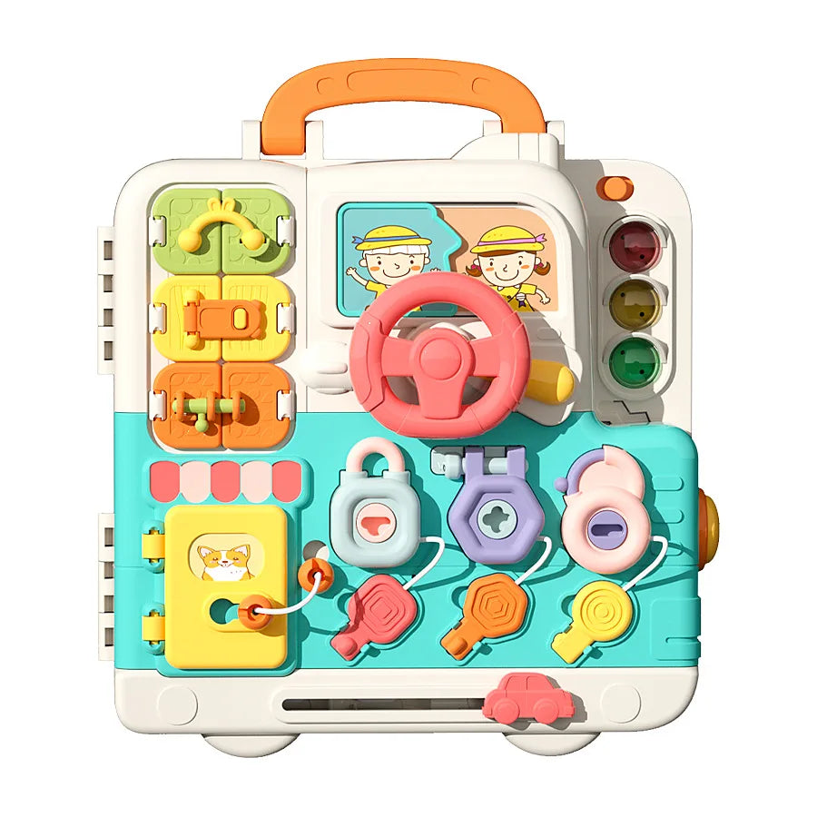 Tablero Sensorial Montessori 63 en 1 | Juguete Educativo para Bebés y Niños