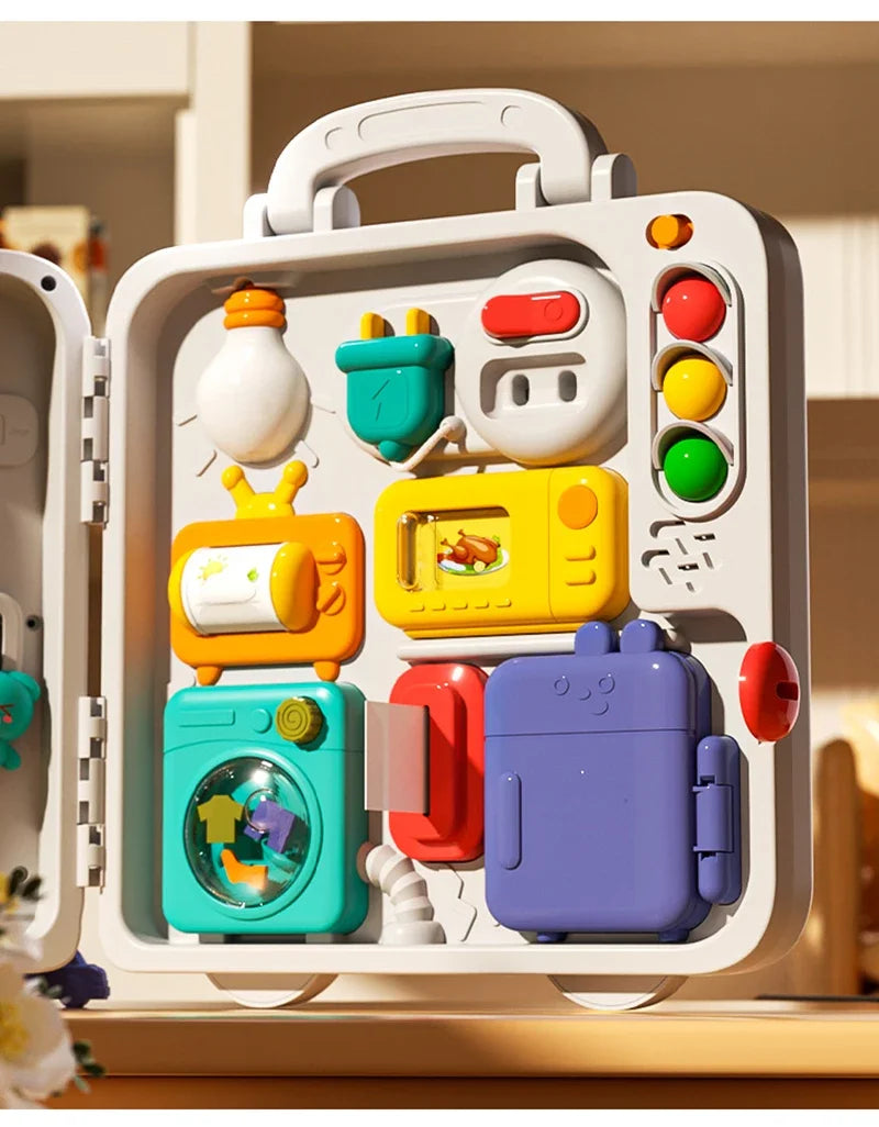 63-in-1 Montessori Sensory Board | Educational Toy for Babies and Toddlers
