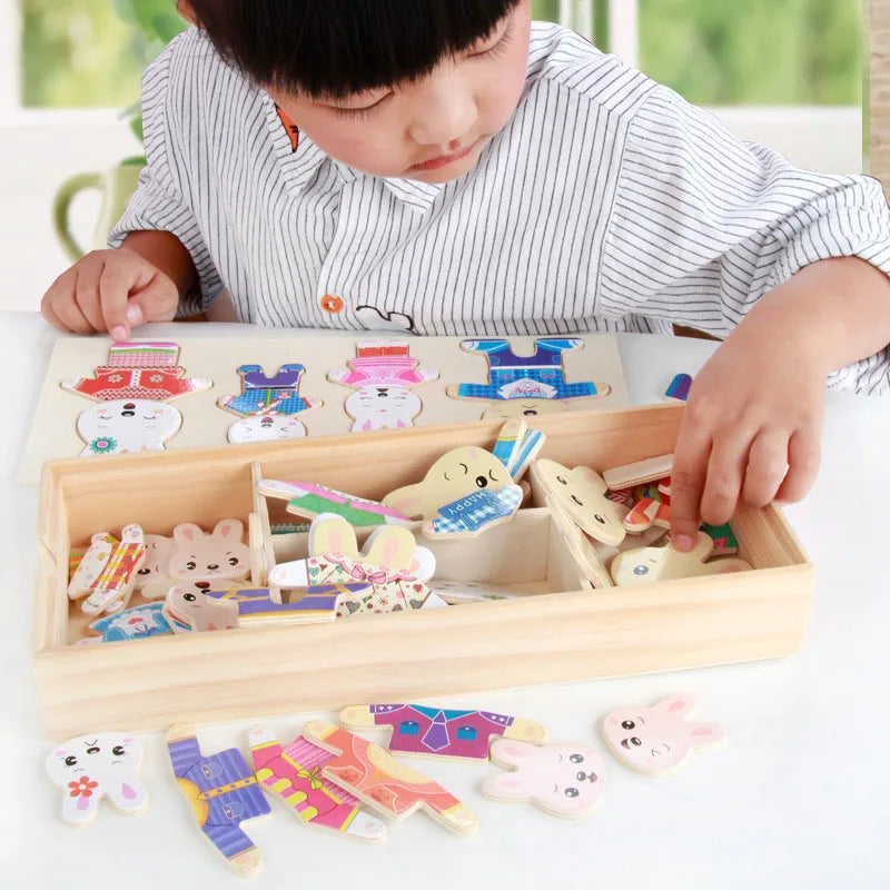 Puzzle de Madera Educativo para Bebé | Aprender Jugando