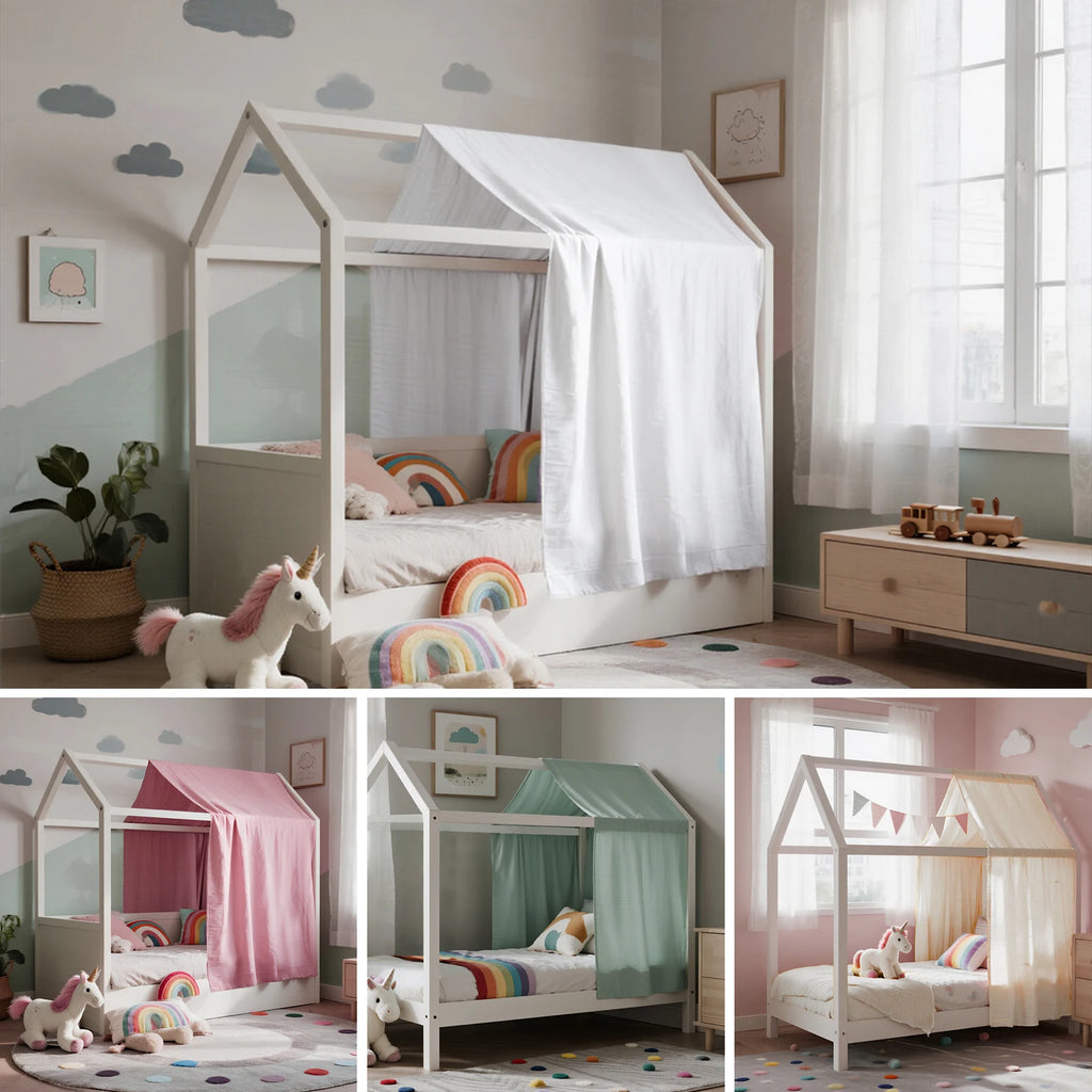 Dosel de Muselina de Algodón para Cama | Decoración Habitación Bebé