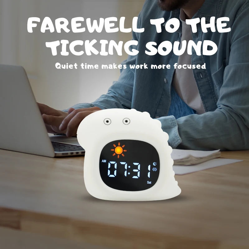 Kids' Sleep Training Clock | LED Light and Musical Alarm
