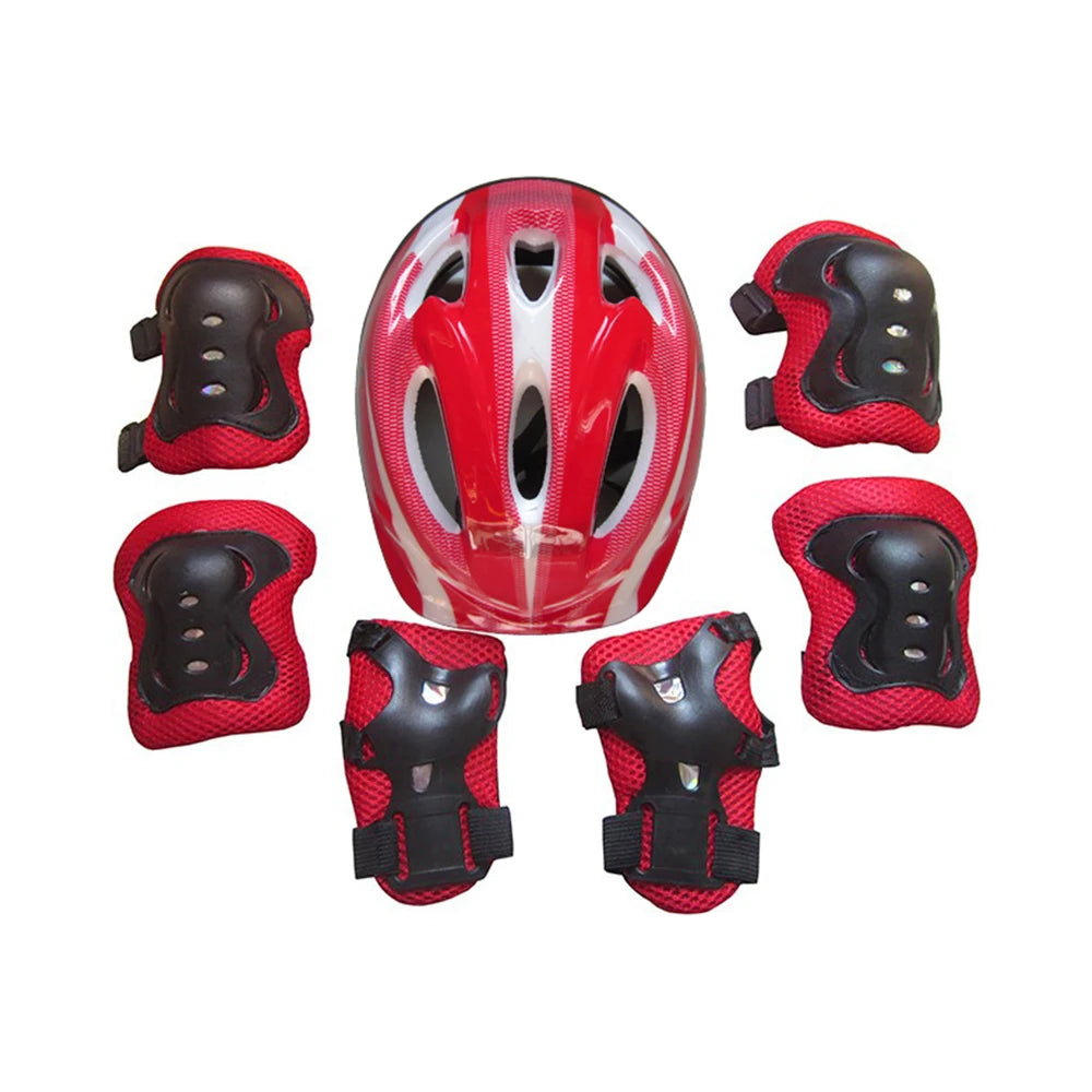 Kids' Skating Protective Gear Set | Helmet + Knee Pads + Elbow Pads | Ages 3-12