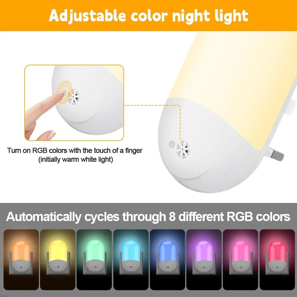 Kawaii LED Baby Night Light | RGB Multicolor with Remote