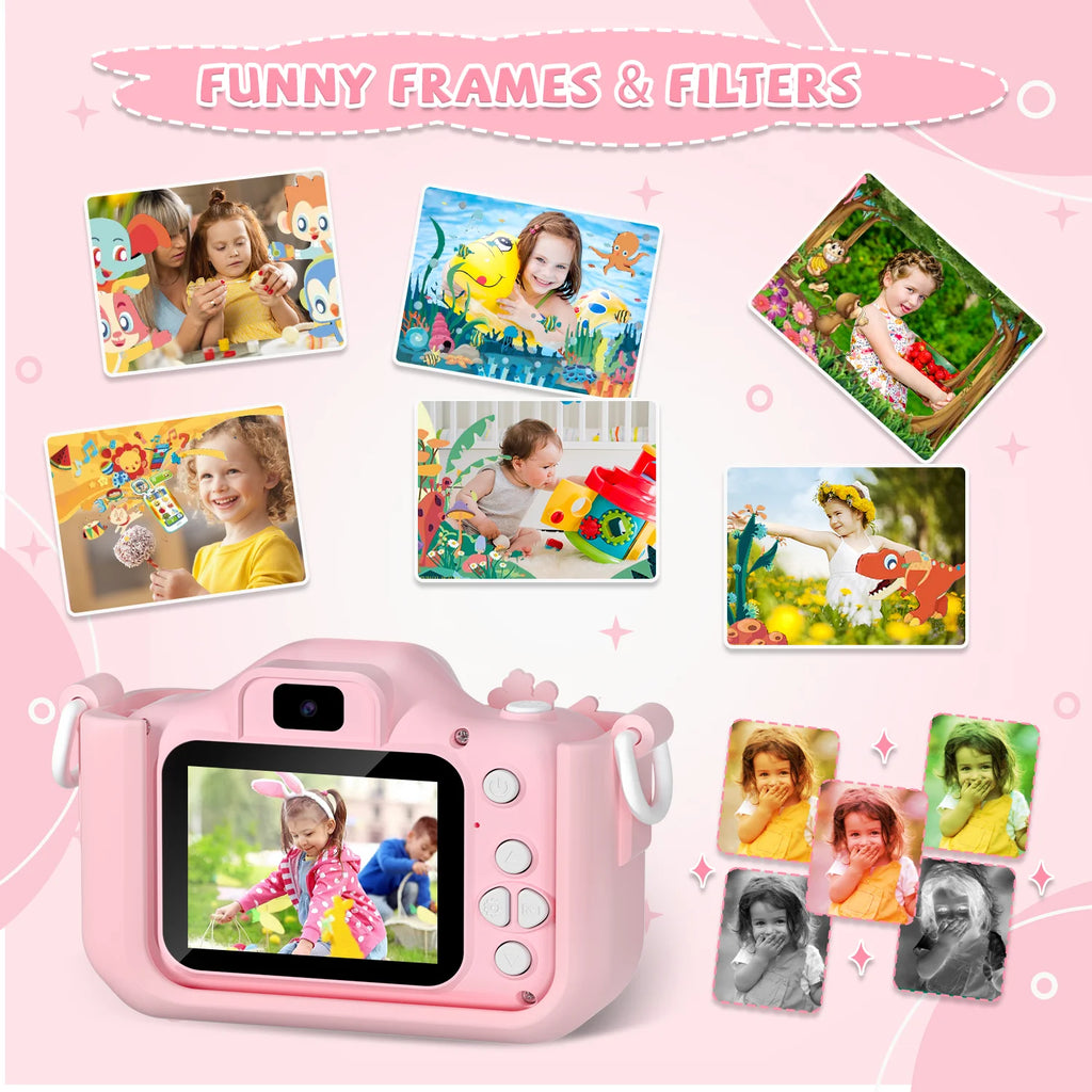 Cámara Digital para Niños | 1080P HD | Pantalla 2" | Funda Silicona | Regalo Ideal