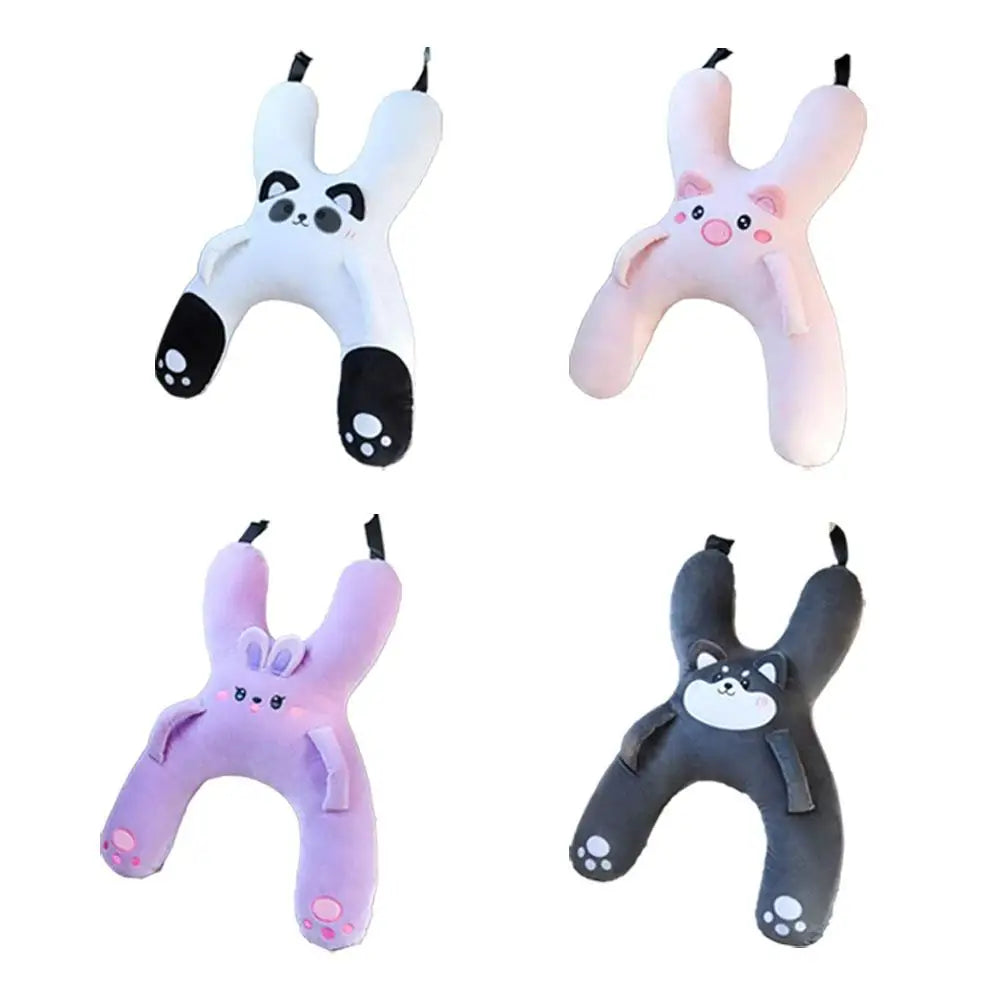 Almohada de Viaje para Niños | Reposacabezas Anti-Atragantamiento y Apoyo Lumbar