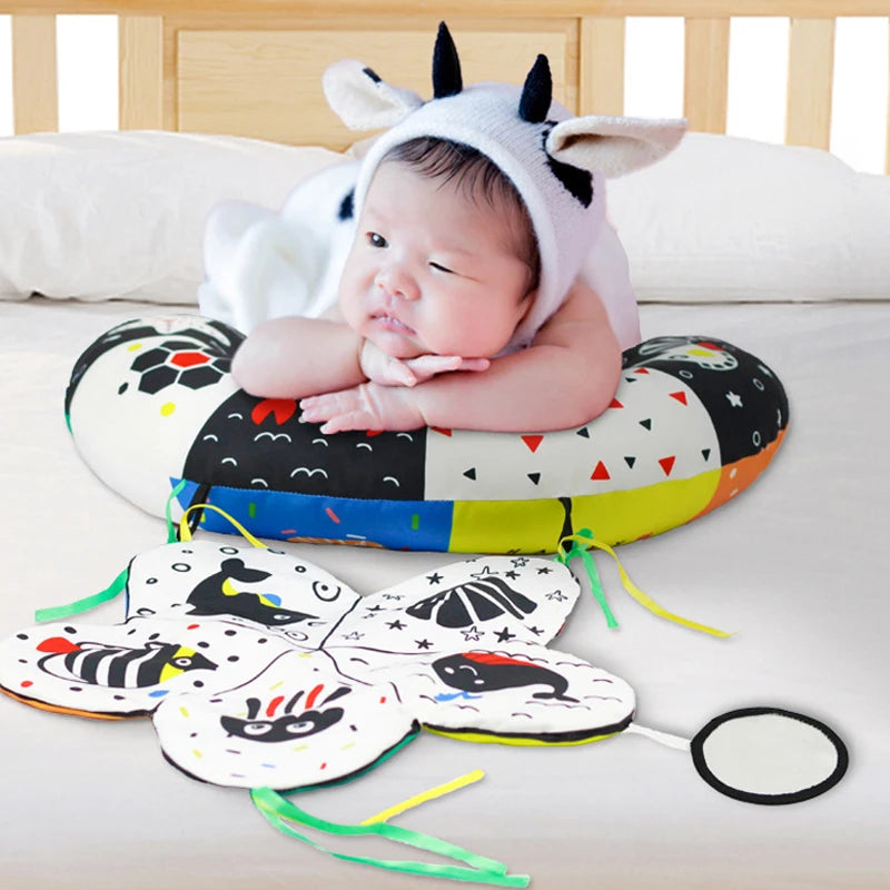 Tummy Time Pillow | Stimulates Your Baby's Vision from Day 1 | High Contrast