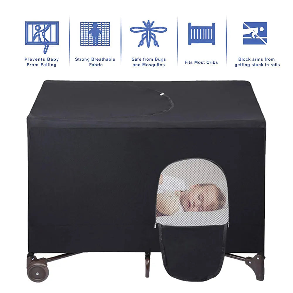 Opaque Crib Cover | Breathable Canopy Baby Sleep Tent