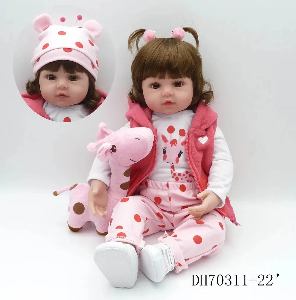 Muñeca Reborn 47cm de Silicona Suave | Bebé Realista para Niñas