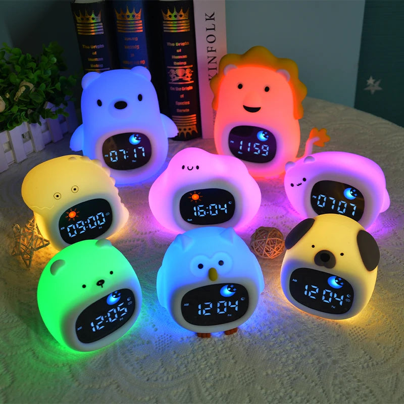 Reloj Entrenador de Sueño para Niños | Luz LED y Alarma Musical