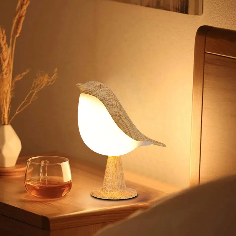 LED Night Light 3 Colors Touch Switch Bedside Light Dimmable Bird Lamps Lasting and Durable Eye Protection Warm Home Decorations