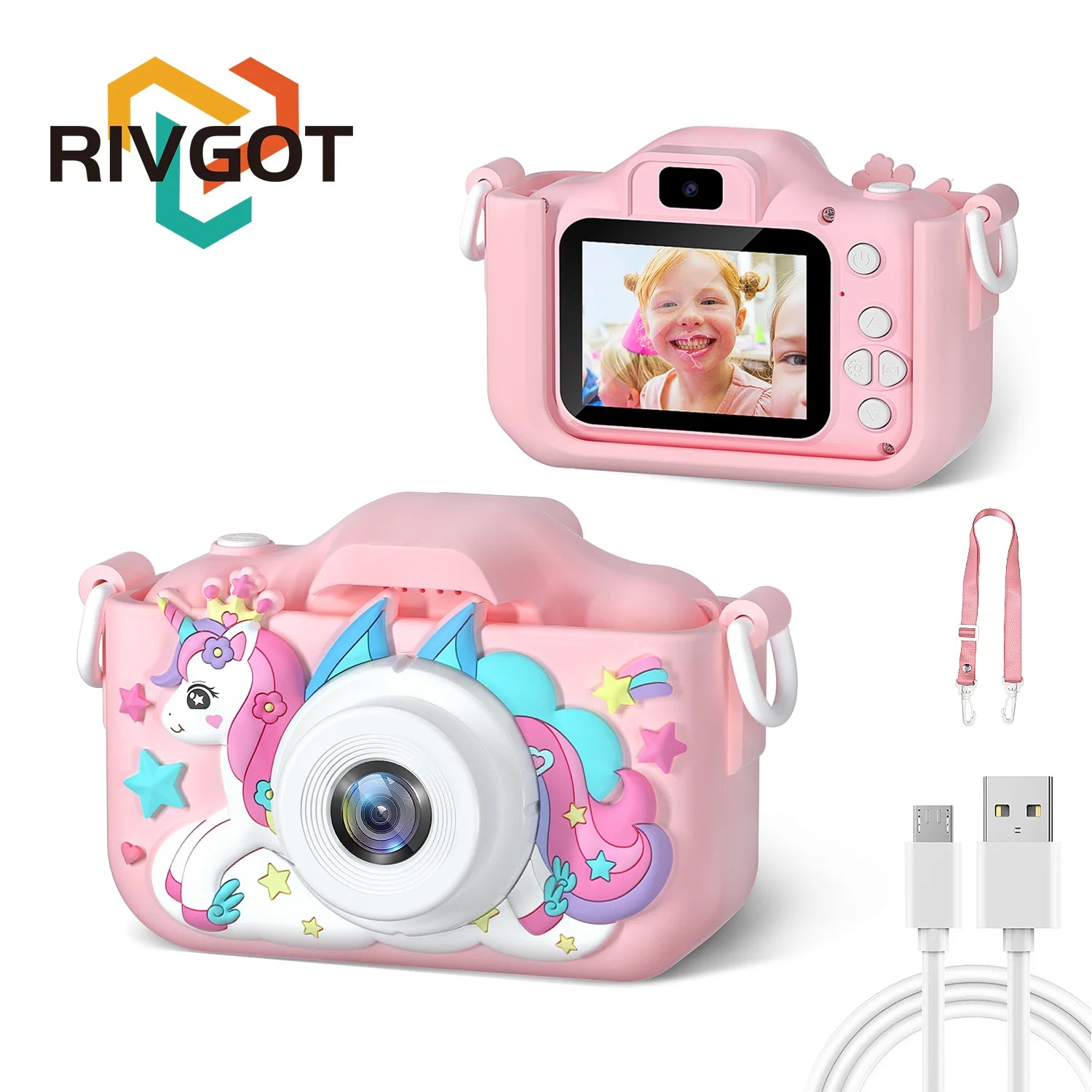 Kids Digital Camera | 1080P HD | 2" Screen | Silicone Case | Ideal Gift