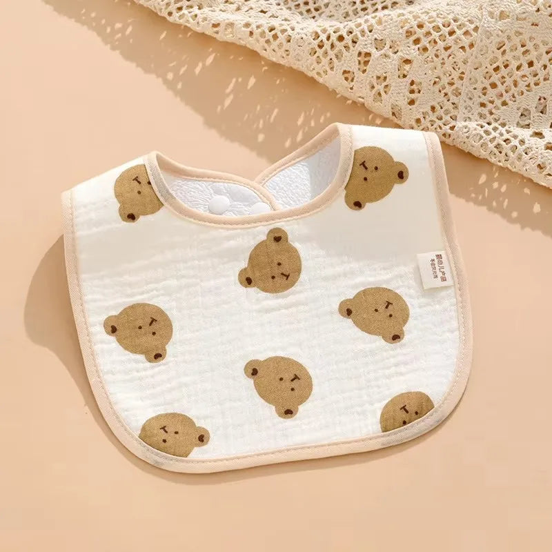 Waterproof Baby Bibs | Pack of 7 | Anti-Spit Cotton