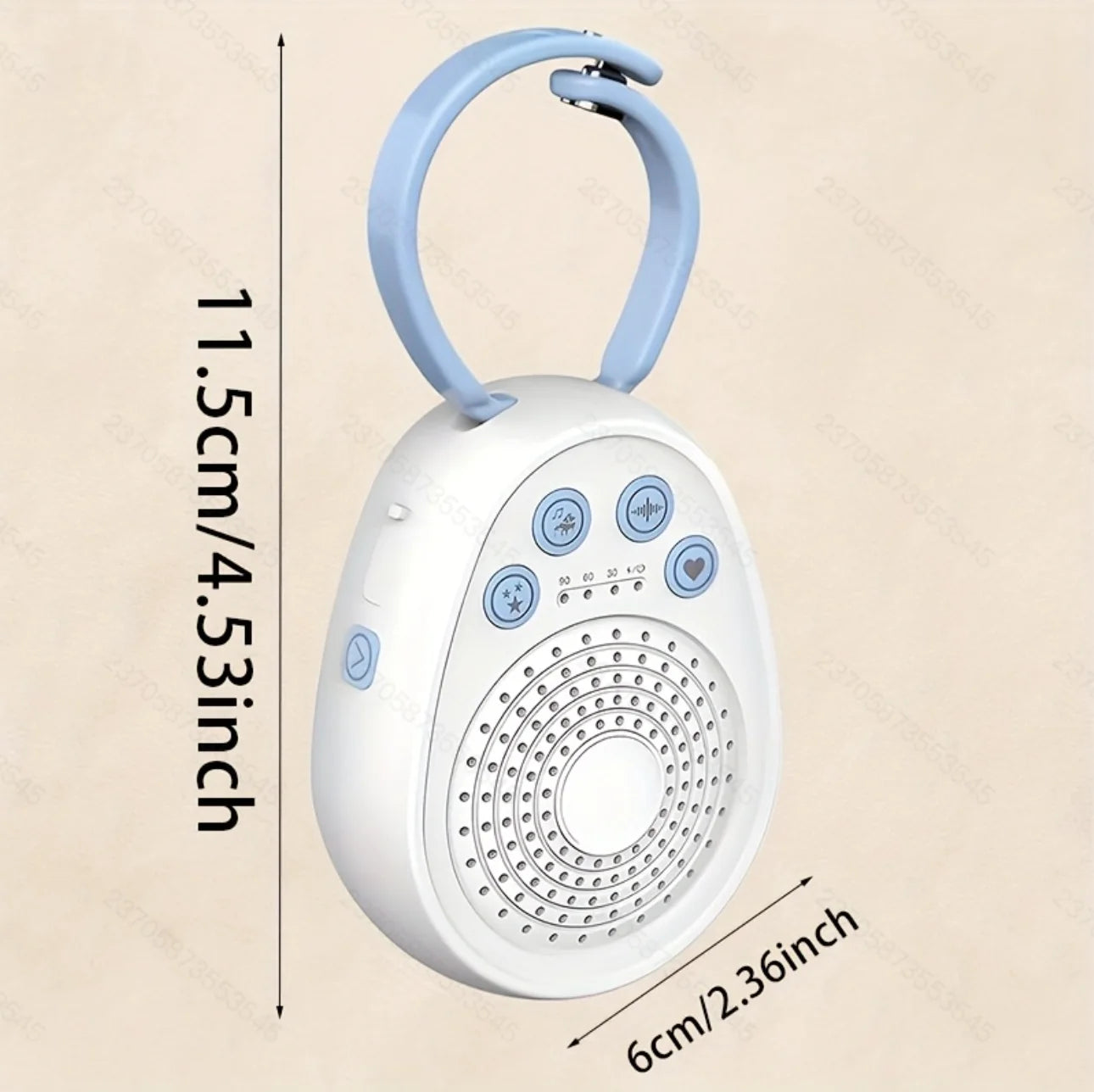 Máquina de Ruido Blanco para Bebés | 20 Sonidos Relajantes | Portátil USB