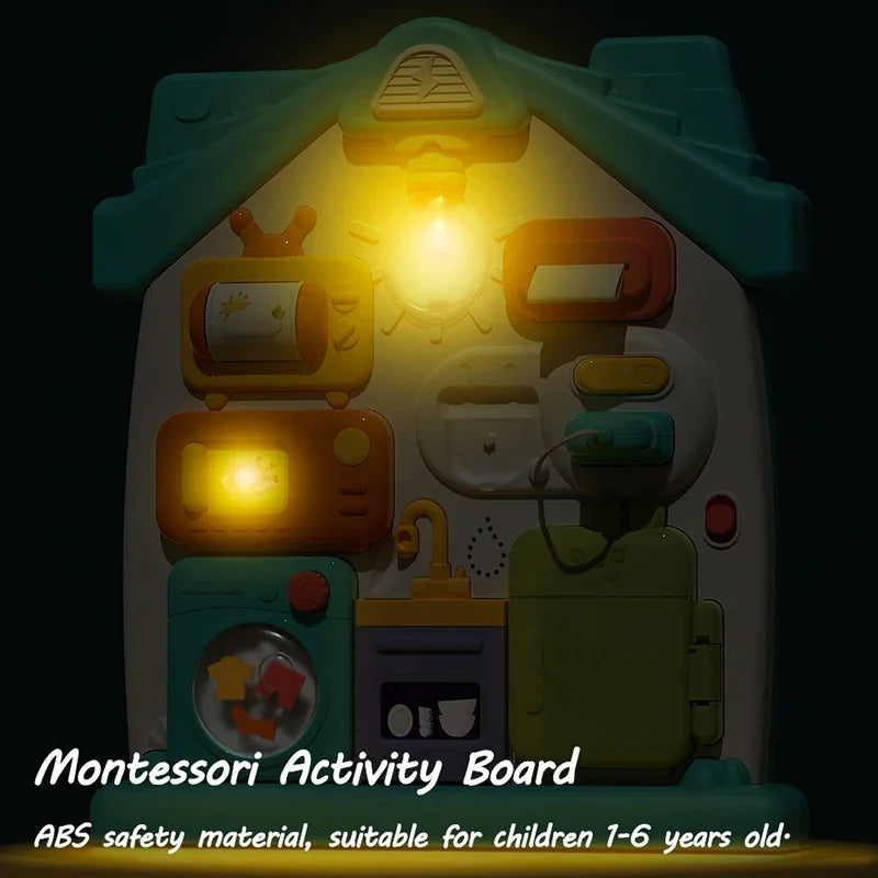 63-in-1 Montessori Sensory Board | Educational Toy for Babies and Toddlers