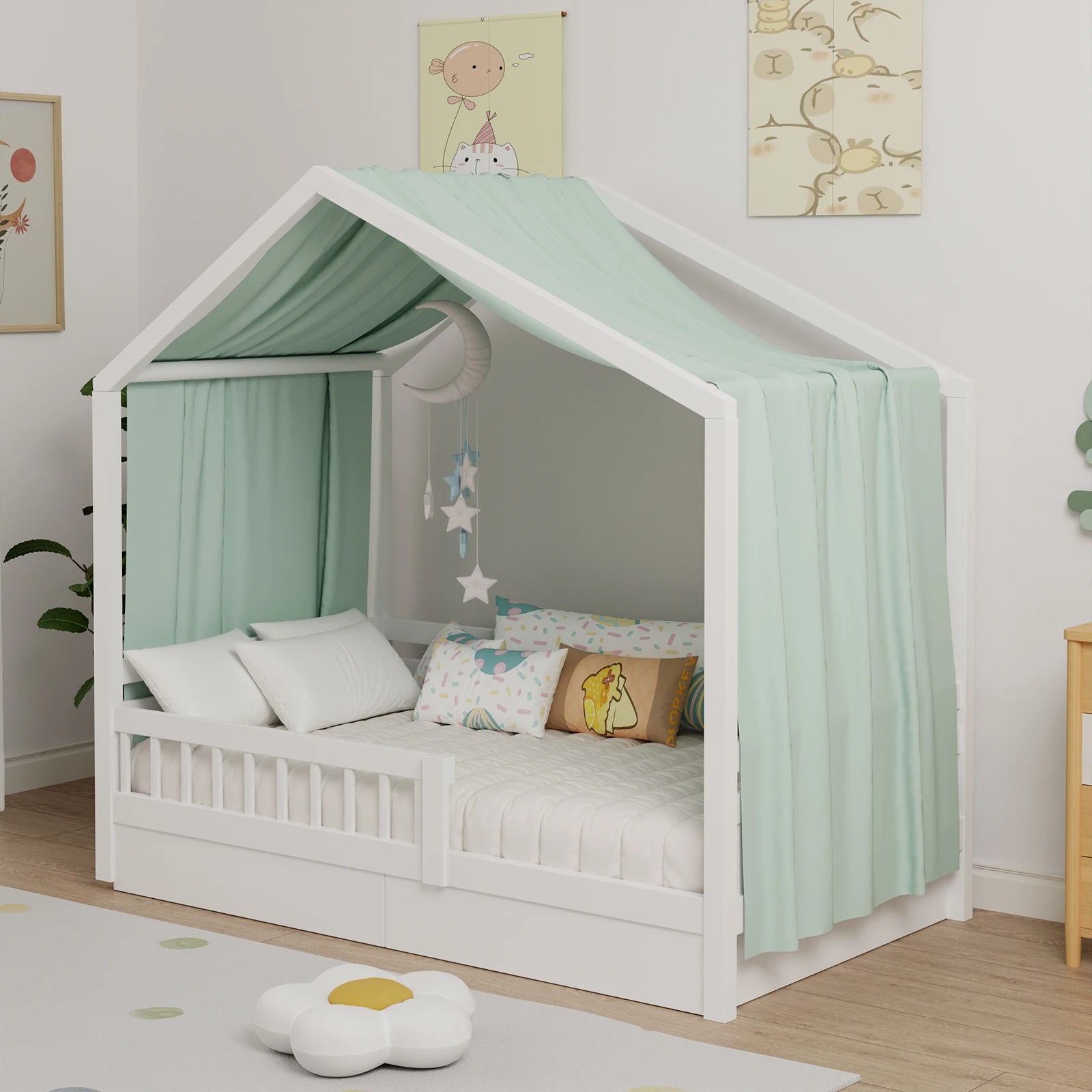Cotton Muslin Cot Canopy | Baby Room Decor