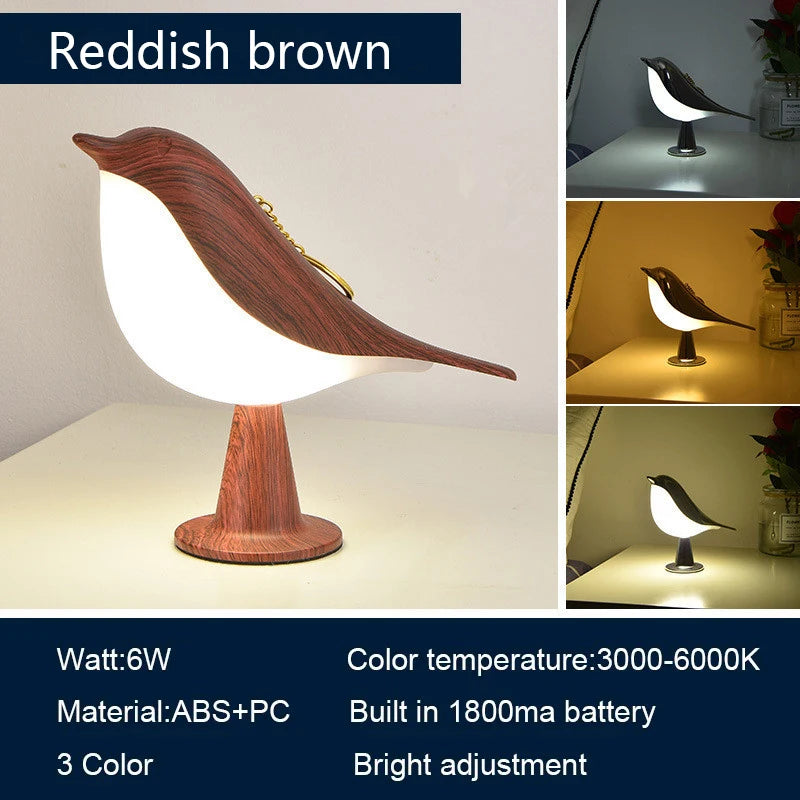Magic Bird Fear-Reducing Light | 3-Tone Touch Lamp for Kids
