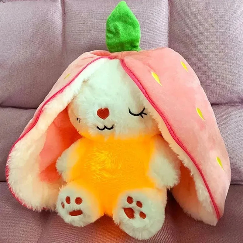 Relaxing Bunny Plush Toy with Light and Music | Baby Sleep Companion