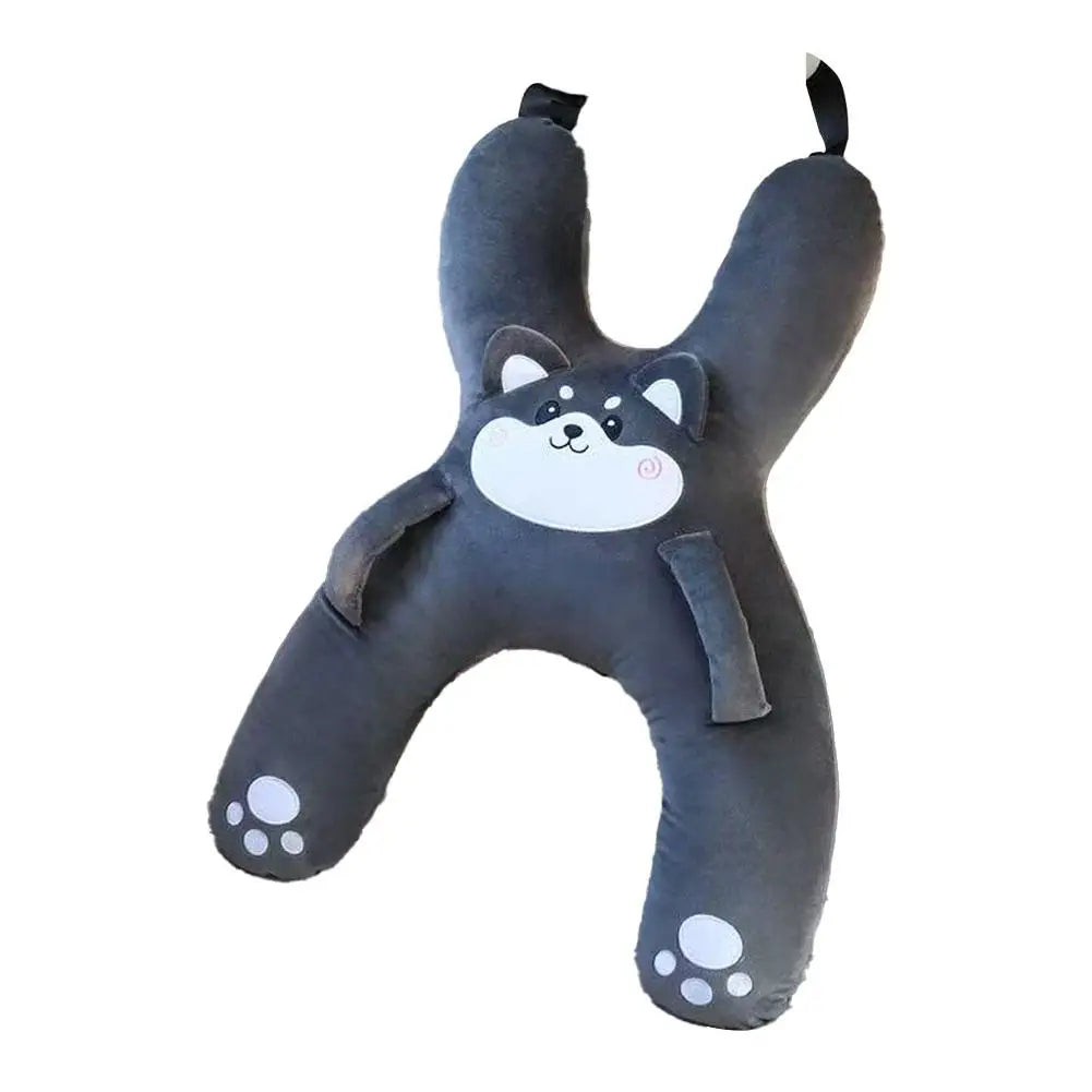 Travel Pillow for Kids | Anti-Choke Headrest and Lumbar Support