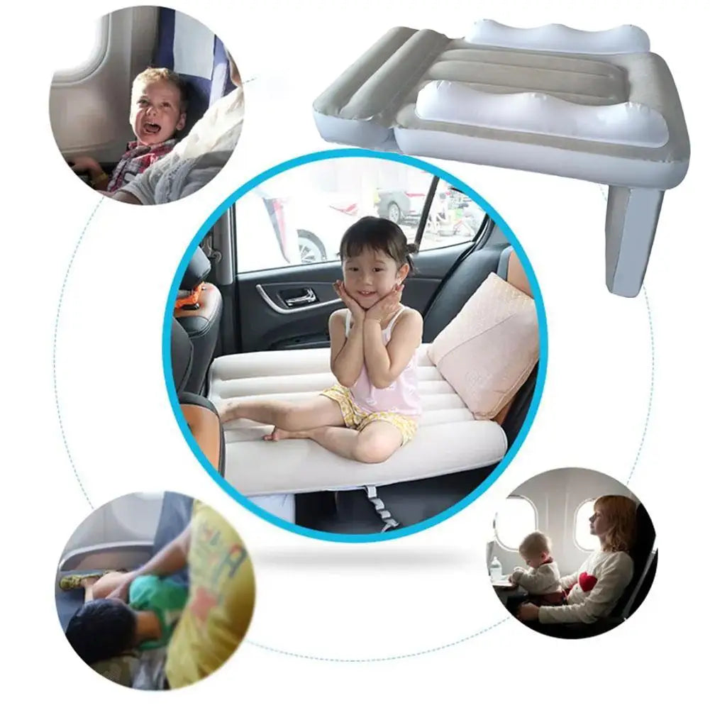 Colchón Inflable para Coche Niños | Asiento Trasero | Portátil y Grueso | Madrid