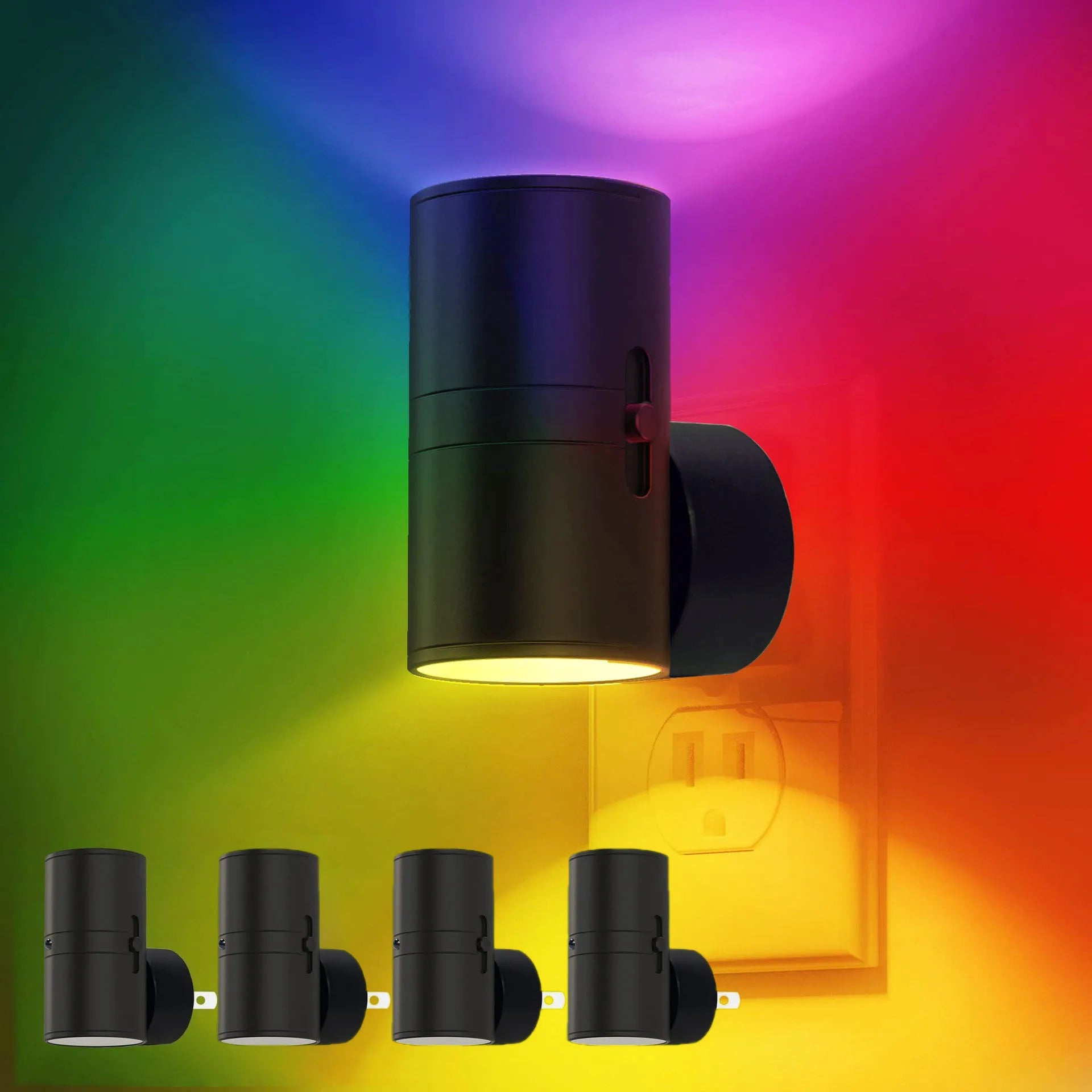 1/2/4 PCS LED Night Light with Dusk To Dawn Sensor Plug-in Wall Mounted Night Light Suitable for Bedrooms Corridors Stairs