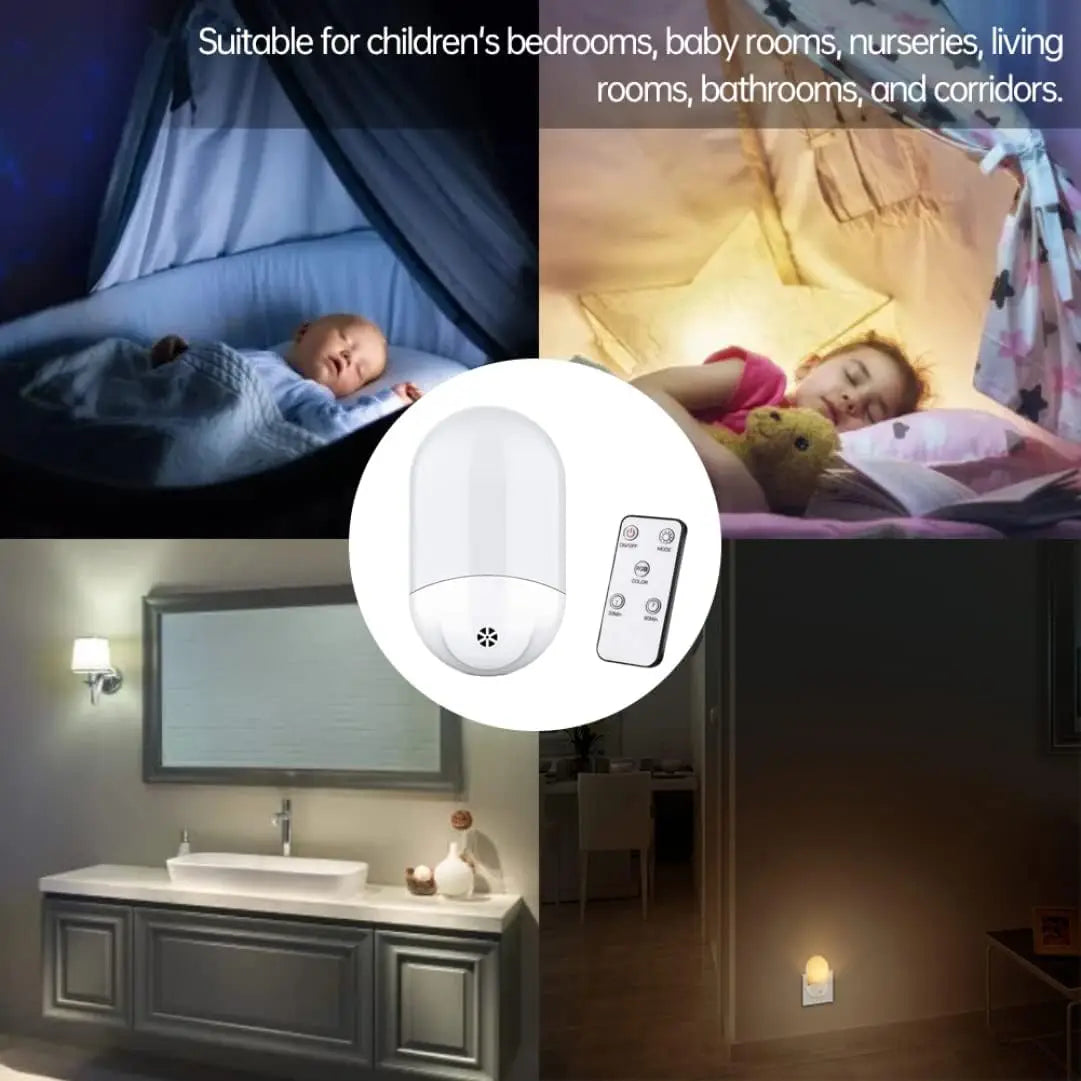 Kawaii LED Baby Night Light | RGB Multicolor with Remote