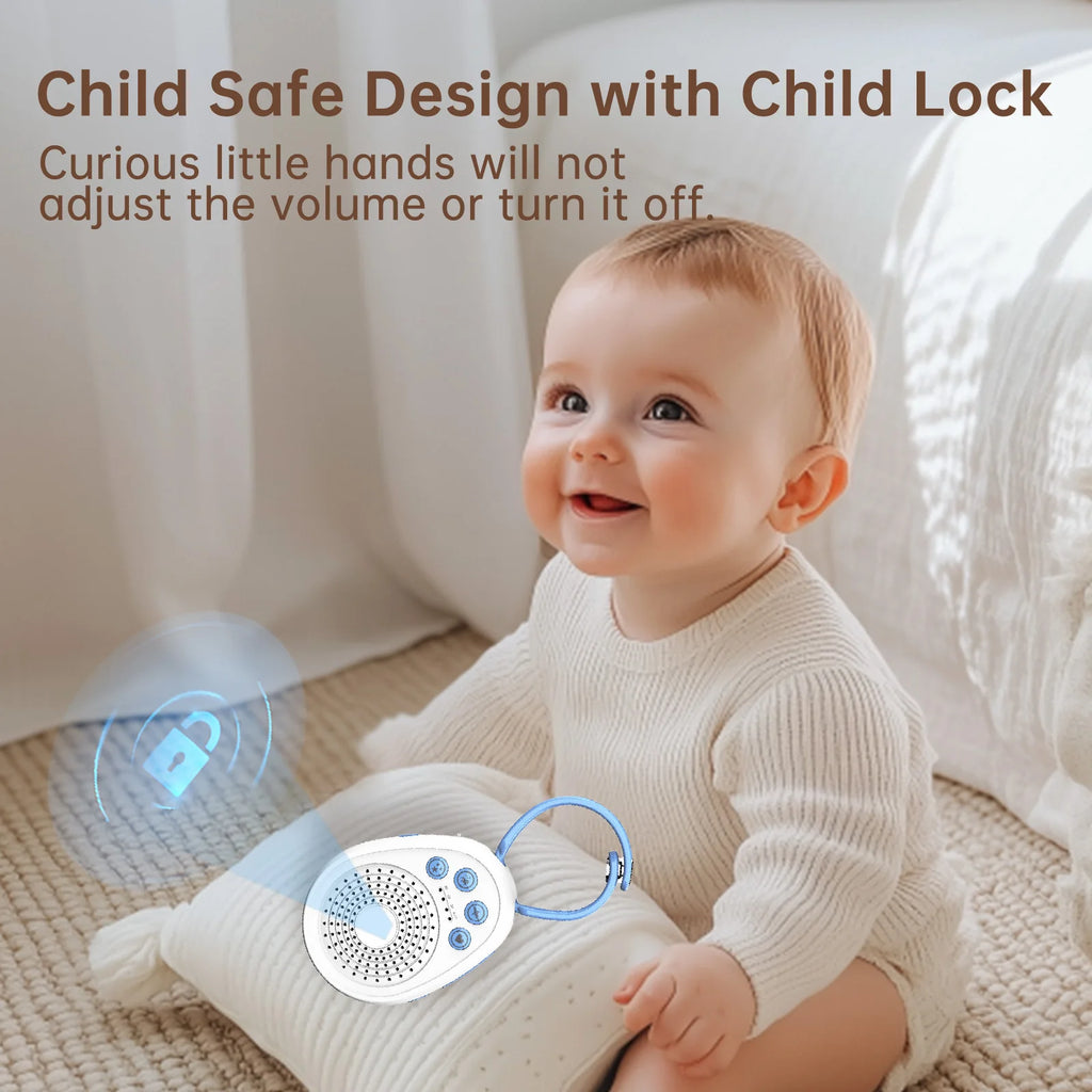 Máquina de Ruido Blanco para Bebés | 20 Sonidos Relajantes | Portátil USB
