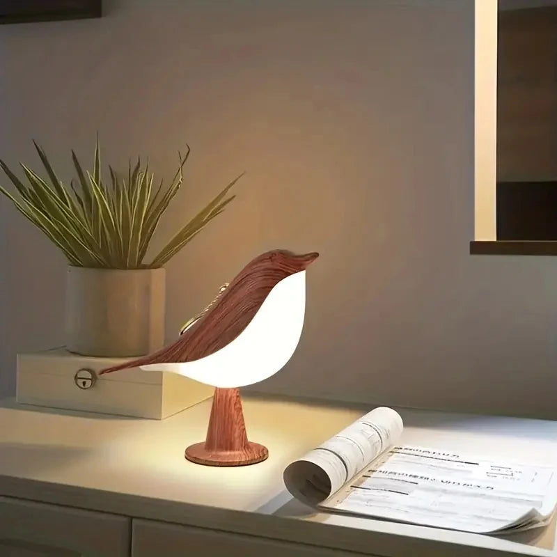 Luz Quitamiedos Pájaro Mágico | Lámpara Táctil 3 Tonos para Niños