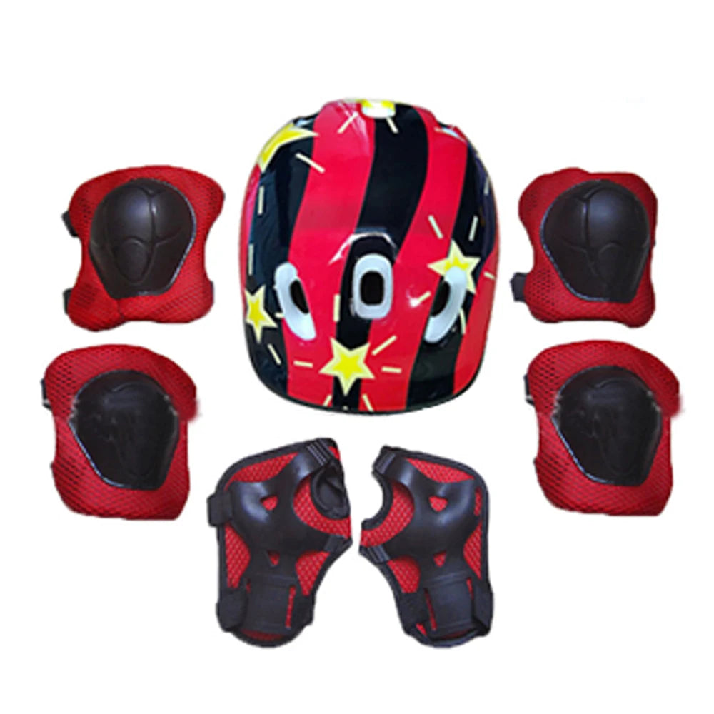 Kids' Skating Protective Gear Set | Helmet + Knee Pads + Elbow Pads | Ages 3-12