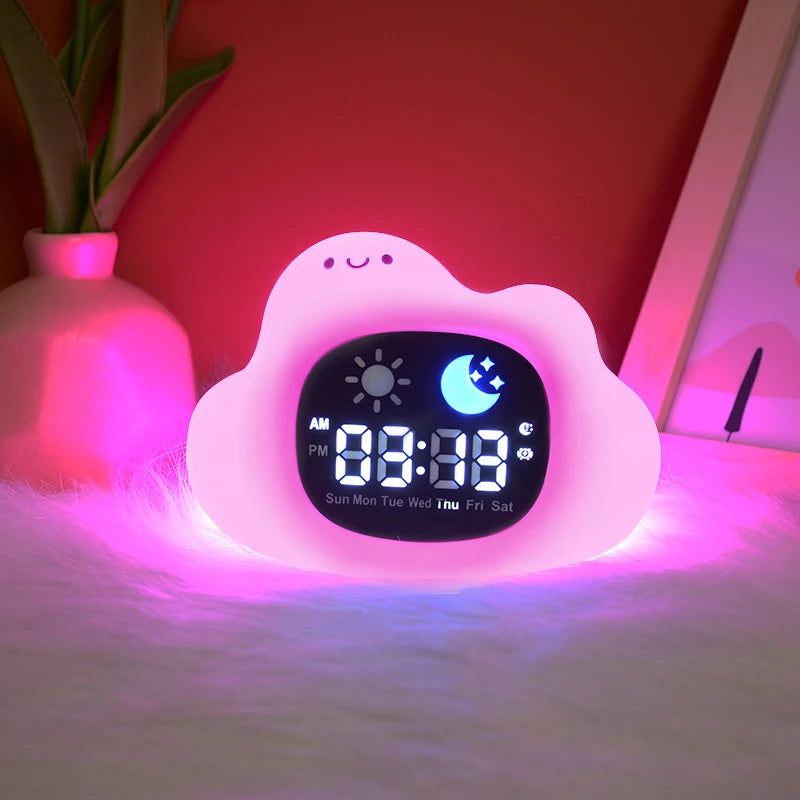 Reloj Entrenador de Sueño para Niños | Luz LED y Alarma Musical