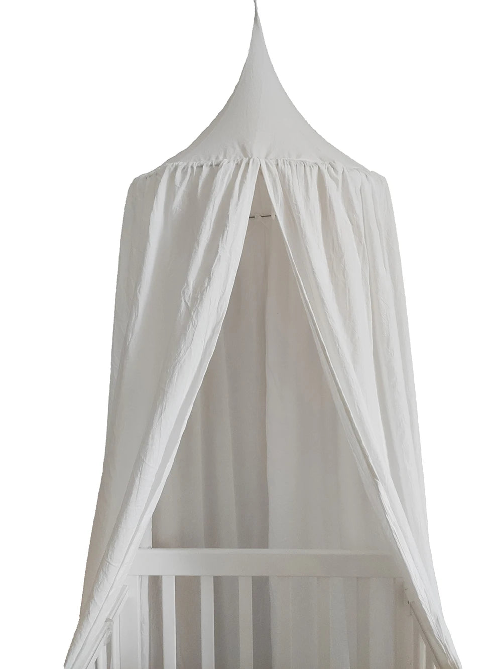 Baby Crib Canopy | 100% Cotton with Elegant Ruffles
