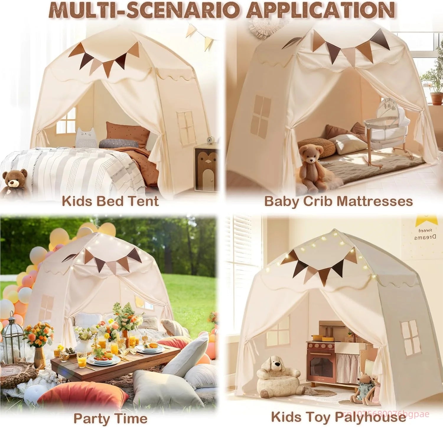 Kids Bed Tent | Private Indoor Sleeping & Playing Space
