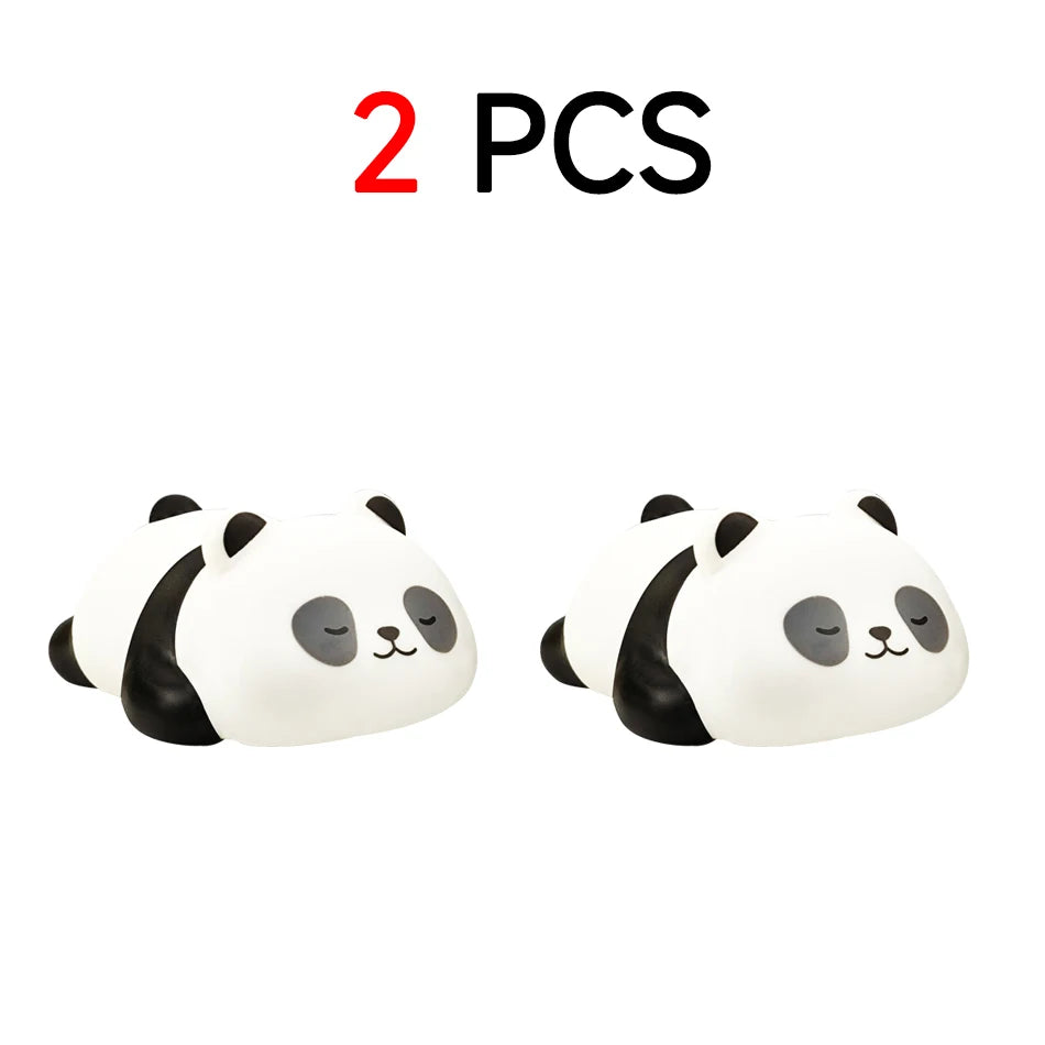 2025 New Panda LED Night Light Living Room Cute Panda Plastic Lamp Bedside Decor Creative Kids Night Light Birthday Gift