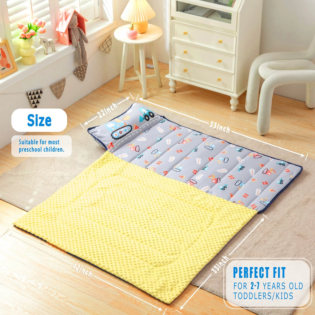 Estera para Siesta Infantil con Almohada y Manta | Guardería y Viaje