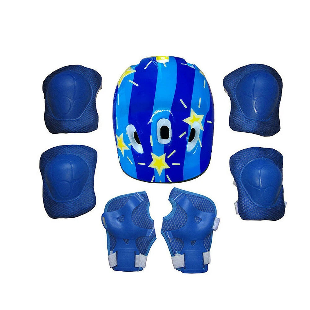 Kids' Skating Protective Gear Set | Helmet + Knee Pads + Elbow Pads | Ages 3-12