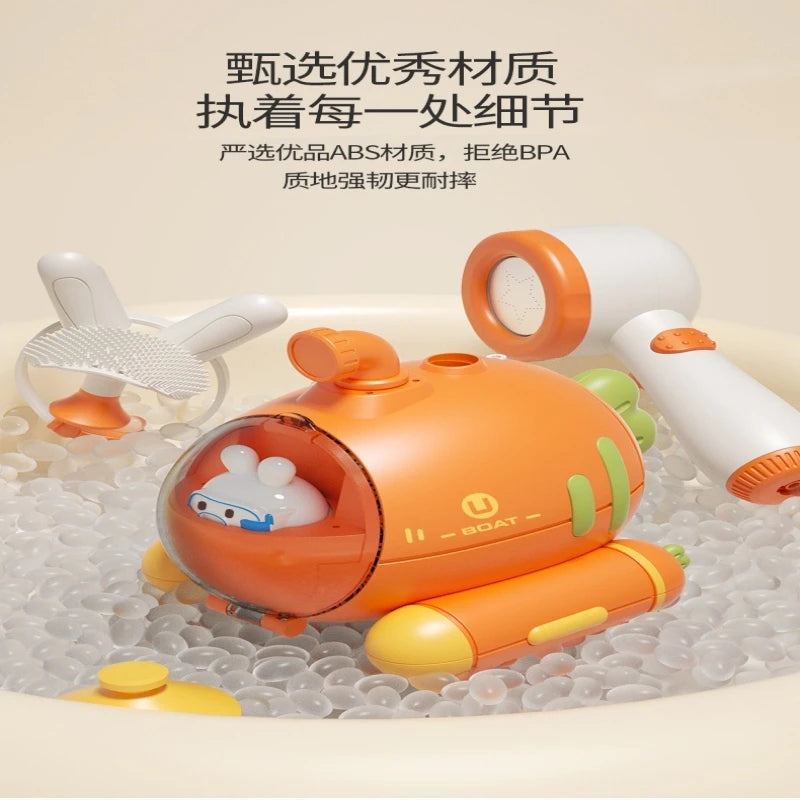 Electric Submarine Baby Bath Toy | Water Play Toy | Guaranteed Fun