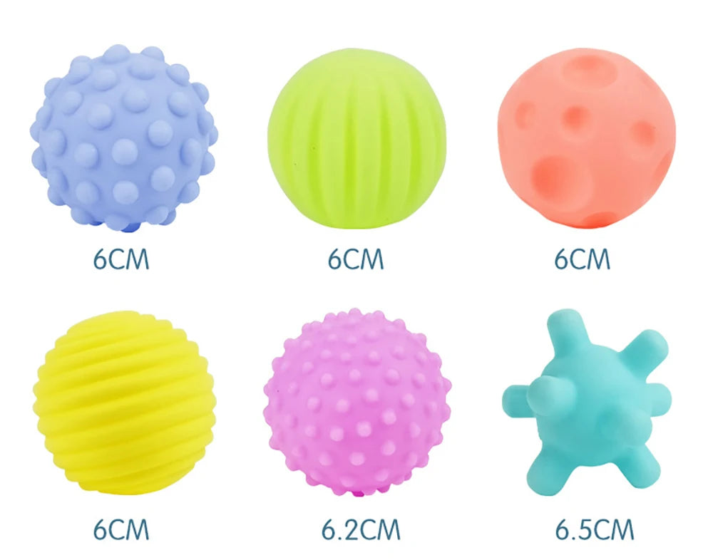 Sensory Ball Set for Babies | Tactile Stimulation 6 pcs